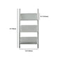 Modem & Contemporary Silver Bookcase Etagere Metal Book Shelf