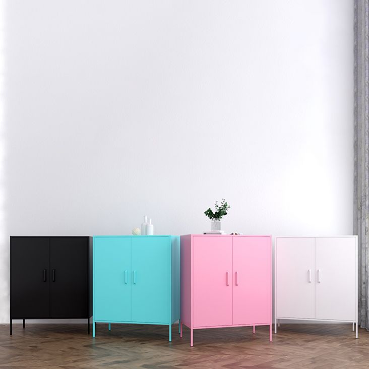 40 "H Steel Kitchen Sideboard Schrank moderner Buffet -Serverschrank mit Speicher