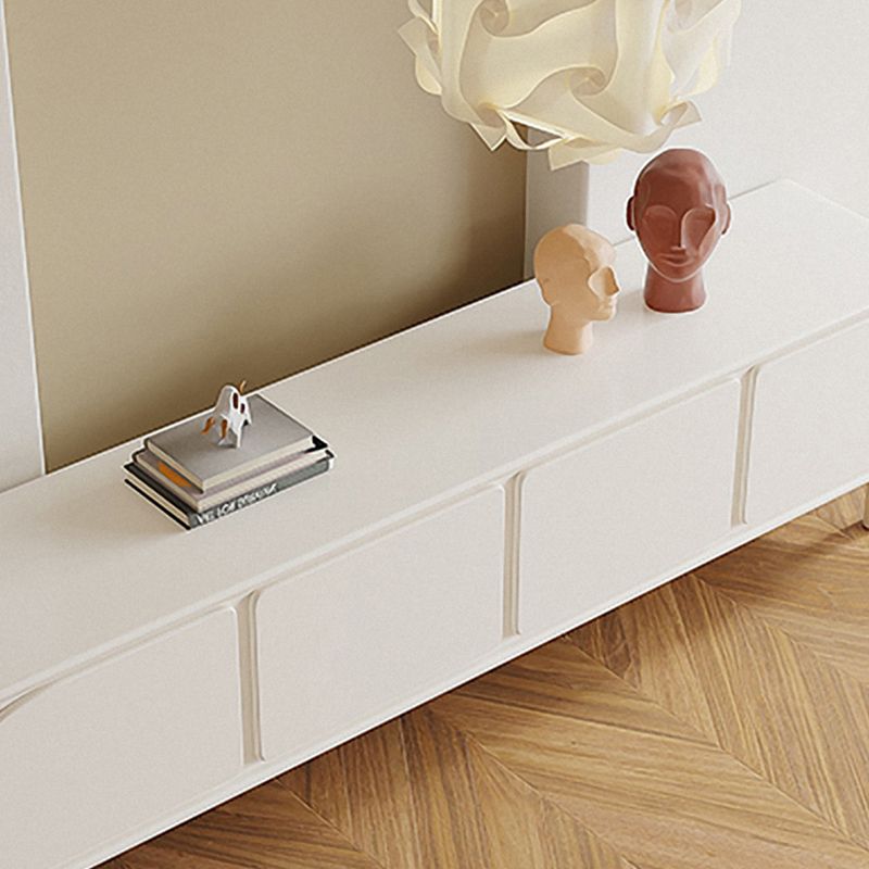 Contemporary TV Console Wooden White Media Console with Doors Clearhalo 'furn' 'furn_tv_stands_entertainment_centers' 'Furniture' 'Living Room Furniture' 'TV Stands & Entertainment Centers' 'TV Stands & Media Storage Furniture' 'tv_stands_entertainment_centers' 1200x1200_379b3723-8628-4388-a54d-f05c8a592493