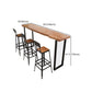 Pine Wood Bar Dining Table Modern Bar Table with Sled Base for Milk Tea Shop Clearhalo 'Bar Furniture' 'Bar Tables' 'bar_tables' 'furn' 'furn_bar_tables' 'Furniture' 'furniture_bar_tables' 'Kitchen & Dining Furniture' 1200x1200_379bedf6-924b-4a8c-a8be-f58aec8313f0