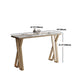 Sintered Stone Bar Table Set 1/2/5 Pieces Indoor White Bar Table with Low Back Bar Stools Clearhalo 'Bar Furniture' 'furn' 'furn_home_bar_bar_sets' 'Furniture' 'Home Bars & Bar Sets' 'home_bar_bar_sets' 'Kitchen & Dining Furniture' 1200x1200_379d9ee2-c3e0-4024-b049-dfabc0c89747