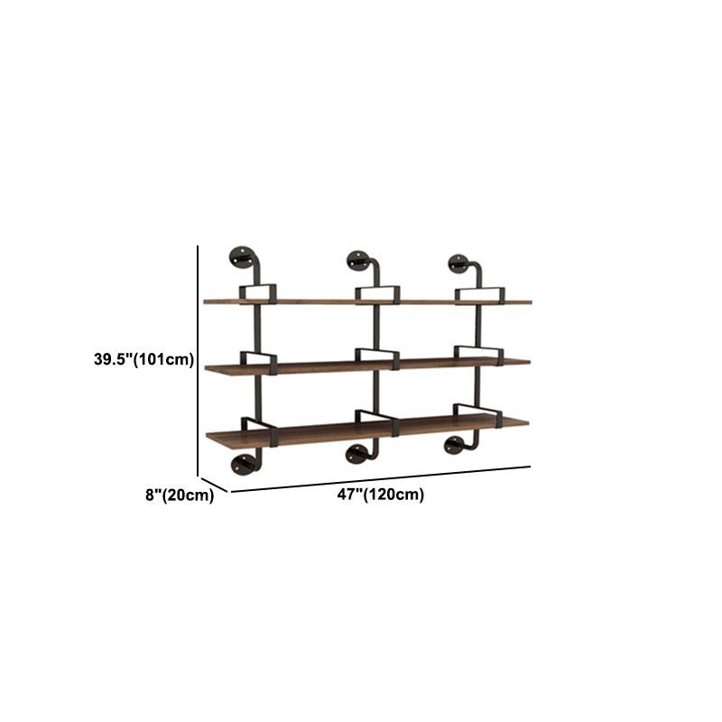 7.87"W Bookshelf Industrial Style Wall Mounted Bookcase for Home Study Room Clearhalo 'Bookcases' 'furn' 'furn_bookcases' 'Furniture' 'Office Furniture' 1200x1200_379df21a-15dd-4272-ad8e-34df82d6ed1a