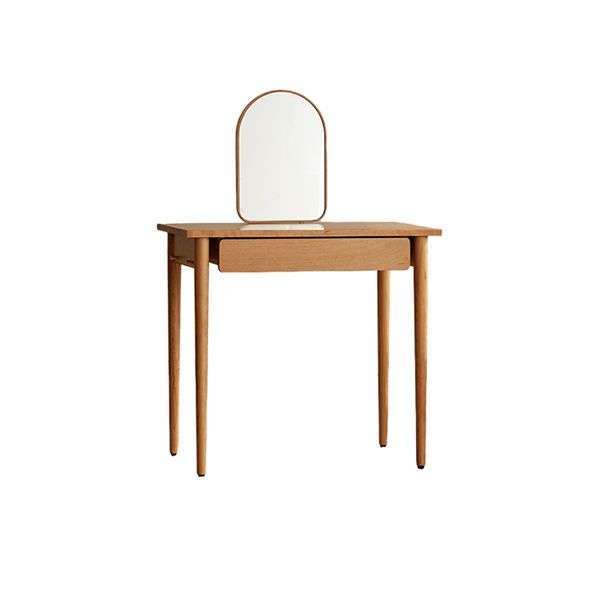 Specchio in piedi in legno solido naturale 1 tavolo da scrivania del trucco cassetto