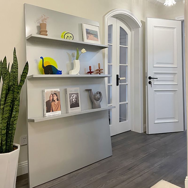 3 estanterías de estantería de metal en estantería incluye estantería en blanco y plata