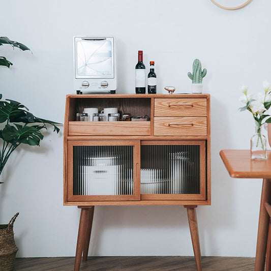 Sideboard di archiviazione in legno per la casa 31,5 "l moderna tavolo rettangolare