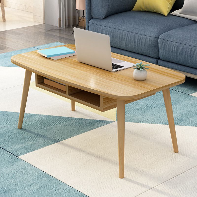 Modern Style Manufactured Wood Cocktail Table 4 Legs Coffee Table Clearhalo 'Coffee & Accent Tables' 'Coffee Tables' 'coffee_tables' 'furn' 'furn_coffee_tables' 'Furniture' 'Living Room Furniture' 1200x1200_37a44bd7-0fbc-43ca-a342-ef1d748607bc