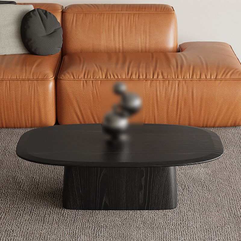 Pedestal Coffee Table Black Solid Wood Coffee Cocktail Table Clearhalo 'Coffee & Accent Tables' 'Coffee Tables' 'coffee_tables' 'furn' 'furn_coffee_tables' 'Furniture' 'Living Room Furniture' 1200x1200_37a4a65c-3192-4d4d-af0d-ac934c9dfb42