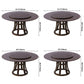 Rotatable Wooden Round Table in Brown Rubber Wood Dining Table with Pedestal Clearhalo ' dining_table' 'Dining Tables & Seating' 'Dining Tables' 'furn' 'furn_dining_table' 'Furniture' 'furniture_dining_table' 'Kitchen & Dining Furniture' 'kitchen&dining_furn' 'kitchen' 'kitchen_dining_table' 1200x1200_37a7f741-75bf-451a-8b4f-d07a8f9da57f