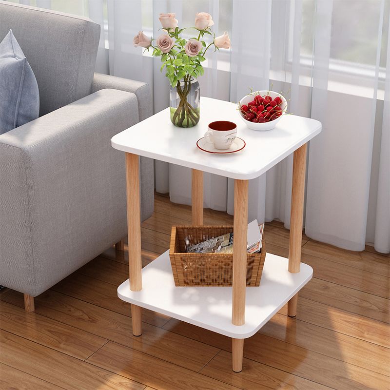Wood 4 Legs End Table Modern Side End Snack Table for Living Room Clearhalo 'Coffee & Accent Tables' 'End & Side Tables' 'end_side_tables' 'furn' 'furn_end_side_tables' 'Furniture' 'Living Room Furniture' 1200x1200_37a98c99-306a-47dd-8a73-37d260965173