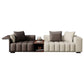 Contemporary Sofa Faux Leather Tufted Off-White Convertible Sofa for Living Room Clearhalo 'furn' 'furn_sofas' 'Furniture' 'Living Room Furniture' 'Sofa' 'sofas' 1200x1200_37aa80c9-435b-444c-aaee-66261617250e