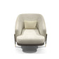 Glam Pillow Back Accent Armchair Sloped Arms Accent Armchair