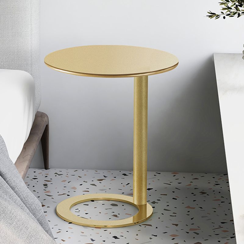 26" Tall Metal End Table Round Modern Pedestal Accent Side Table Clearhalo 'Coffee & Accent Tables' 'End & Side Tables' 'end_side_table' 'end_side_tables' 'furn' 'furn_end_side_tables' 'Furniture' 'furniture_end_side_table' 'Living Room Furniture' 1200x1200_37ad2a1b-c14b-441e-80a4-3c401db3bf27
