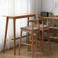 Modern Natural Counter Table Solid Wood Fixed Table Indoor Patio Bar Table Clearhalo 'Bar Furniture' 'Bar Tables' 'bar_tables' 'furn' 'furn_bar_tables' 'Furniture' 'furniture_bar_tables' 'Kitchen & Dining Furniture' 1200x1200_37add28c-344c-46c2-87f4-a9255972f1fe