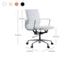 Modern Fixed Arms Chair Leather Adjustable Seat Height Desk Chair with Wheels Clearhalo 'furn' 'furn_office_chair' 'Furniture' 'Office Chairs' 'Office Furniture' 'office_chair' 1200x1200_37b51dea-ea7d-47bd-babf-ae4aadccd863