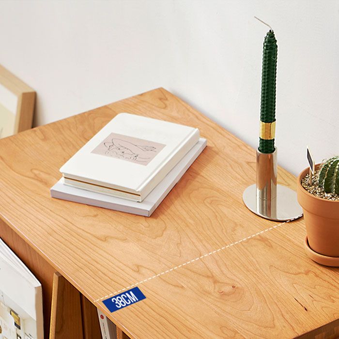 Libreria in stile moderno in legno di pino 28,5 "H chiuso Back Shelf per Home Office