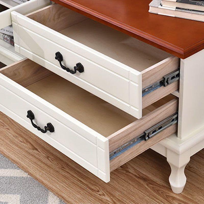 Traditional TV Console Wooden TV Media Console with 4 Drawers Clearhalo 'furn' 'furn_tv_stands_entertainment_centers' 'Furniture' 'Living Room Furniture' 'TV Stands & Entertainment Centers' 'TV Stands & Media Storage Furniture' 'tv_stands_entertainment_centers' 1200x1200_37b7a34a-45da-41f8-b4b5-0d09cacb8b28