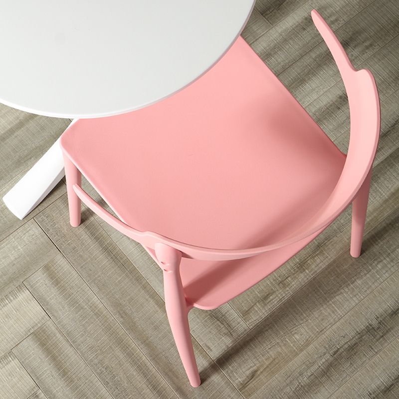Scandinavian Plastic Dining Armless Chair Open Back Side Chair Clearhalo ' kitchen&dining_furn' 'Dining Chairs' 'Dining Tables & Seating' 'dining_chair' 'furn' 'furn_dining_chair' 'Furniture' 'furniture_dining_chair' 'Kitchen & Dining Furniture' 'kitchen' 1200x1200_37b94dd4-a605-4158-b25a-e428b9e18547