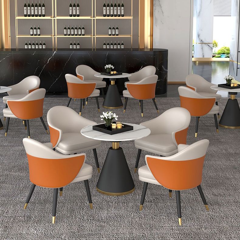 Contemporary Design 1/4/5 Pieces Dining Set Round Dining Room Table Set Clearhalo 'Dining Room Sets' 'Dining Tables & Seating' 'dining_room_set' 'furn' 'furn_dining_room_set' 'Furniture' 'furniture_dining_room_set' 'Kitchen & Dining Furniture' 'kitchen&dining_furn' 'kitchen' 1200x1200_37bb7f4e-dd81-4444-bd65-6638fbf825a7