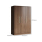 Brown Engineered Wood Wardrobe Closet Modern Wardrobe Armoire