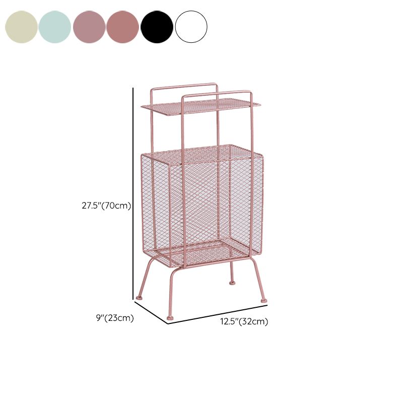 Estantería estándar de metal escandinavo 3 estantes abiertos biblioteca