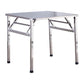 Industrial Style Dining Table Square Stainless Steel Folding Dining Table for Home Use Clearhalo 'Dining Tables & Seating' 'Dining Tables' 'dining_table' 'furn' 'furn_dining_table' 'Furniture' 'Kitchen & Dining Furniture' 1200x1200_37beac92-24b4-4685-a3ef-e8e6fd1ec519