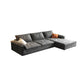 Modern Cushion Back Grey Sectionals 33'"  Pillow Top Arm Sectionals