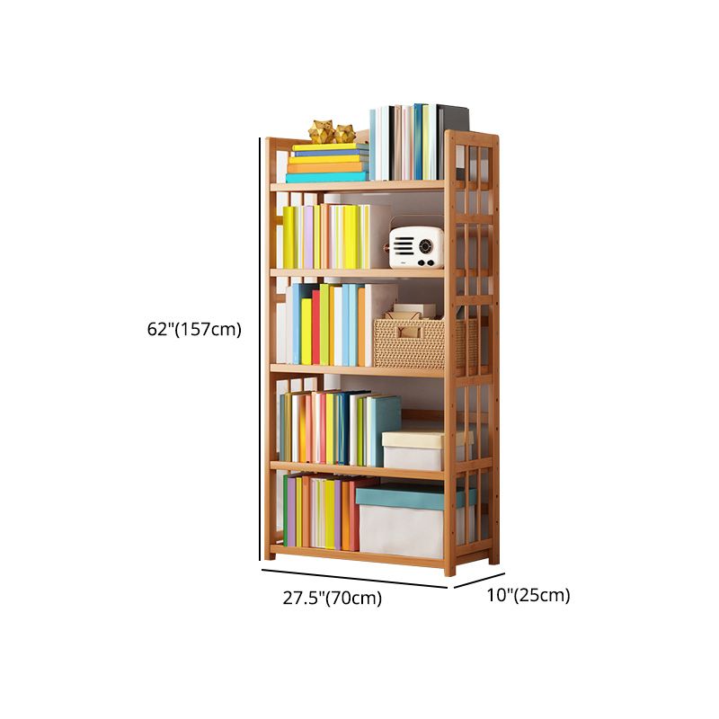 Contemporary Wood Bookcase Open Back Bookshelf for Home Office Clearhalo 'Bookcases' 'Furniture' 'furniture_bookcases' 'Office Furniture' 1200x1200_37c36222-b177-4e05-a9c5-d34e18e7b0c9