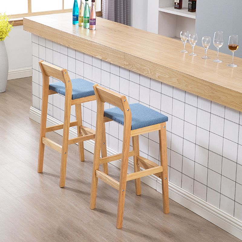 Modern Style Square Bar-stool Wooden Counter Bar Stool for Home Clearhalo 'Bar Furniture' 'Bar Stools' 'bar_stools' 'furn' 'furn_bar_stools' 'Furniture' 'furniture_bar_stools' 'Kitchen & Dining Furniture' 1200x1200_37c36467-a664-4344-a3e9-b65a3db1813e