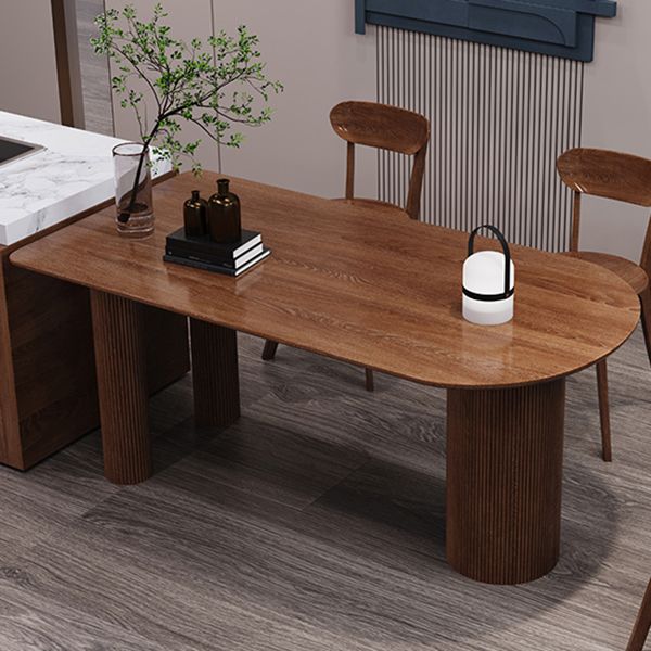 Contemporary Rectangle Dining Table Pine Solid Wood Table for Dining Room Clearhalo ' dining_table' 'Dining Tables & Seating' 'Dining Tables' 'Furniture' 'furniture_dining_table' 'Kitchen & Dining Furniture' 'kitchen&dining_furn' 'kitchen' 'kitchen_dining_table' 1200x1200_37c3aaac-61a7-4f40-bba5-46c4f1fc081e