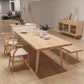 Modern Solid Wood Dining Room Collection Rectangle Tripod Dining Table in Natural Clearhalo 'Dining Tables & Seating' 'Dining Tables' 'dining_table' 'furn' 'furn_dining_table' 'Furniture' 'furniture_dining_table' 'Kitchen & Dining Furniture' 'kitchen' 'kitchen_dining_table' 1200x1200_37c4fb47-7d64-46d1-8559-ecba76e3cbc4