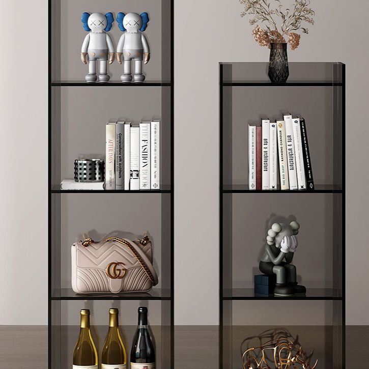 Glam Acrylic Standard Bookshelf Closed Back Vertical Bookshelf for Living Room Clearhalo 'Bookcases' 'furn' 'furn_bookcases' 'Furniture' 'furniture_bookcases' 'kitchen' 'kitchen_bookcases' 'Living Room Furniture' 'Office Furniture' 1200x1200_37c58213-c931-4300-bd8c-c0475f9848da