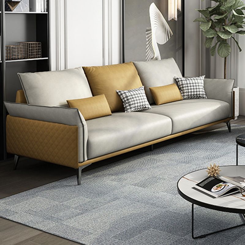 Nordic Upholstered Pillow Top Arm Sofa Water-Resistant Couch for Three People Clearhalo 'furn' 'furn_sofas' 'Furniture' 'furniture_sofas' 'Living Room Furniture' 'Sofa' 'sofas' 1200x1200_37c59fbb-c4b9-4ce1-bde1-684f5e405eac