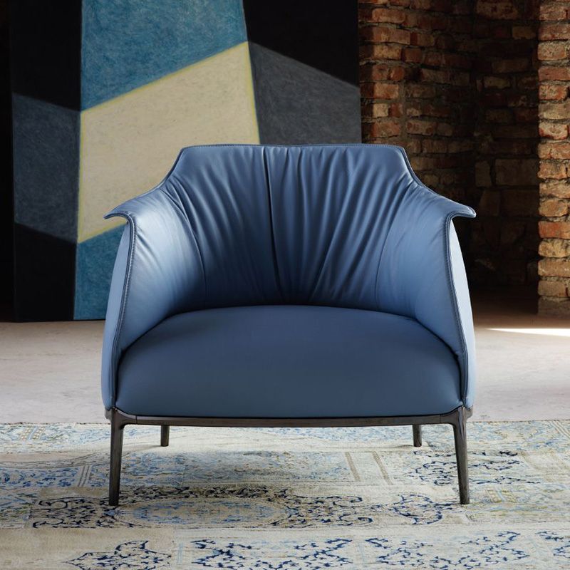 33.86"L x 33.06"W x 30.71"H Modern Tight Back Flared Arms Barrel Chair Clearhalo 'Accent Chairs' 'accent_chairs' 'Chairs & Seating' 'furn' 'furn_accent_chairs' 'Furniture' 'Living Room Furniture' 1200x1200_37c6ece2-0982-4bd8-8752-f8388e37f554