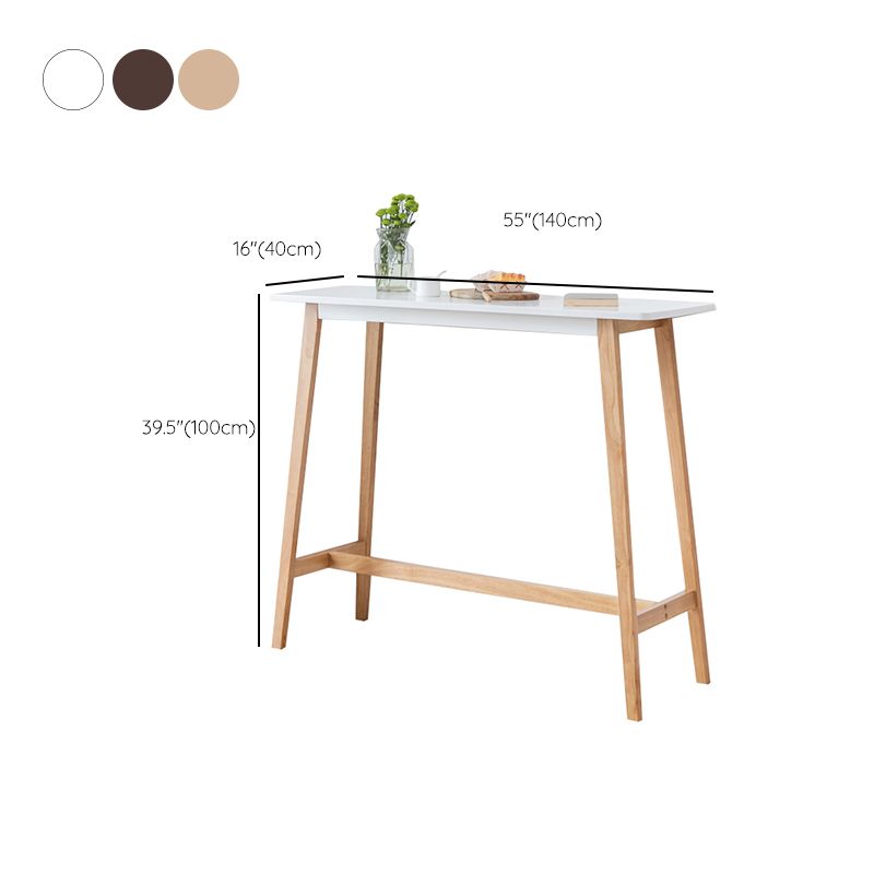Solid Wood Counter Height Dining Table Contemporary Rectangle Bar Table Clearhalo 'Bar Furniture' 'Bar Tables' 'bar_tables' 'furn' 'furn_bar_tables' 'Furniture' 'Kitchen & Dining Furniture' 1200x1200_37c7766e-0d76-4ee8-a519-16cddfdf2f2d