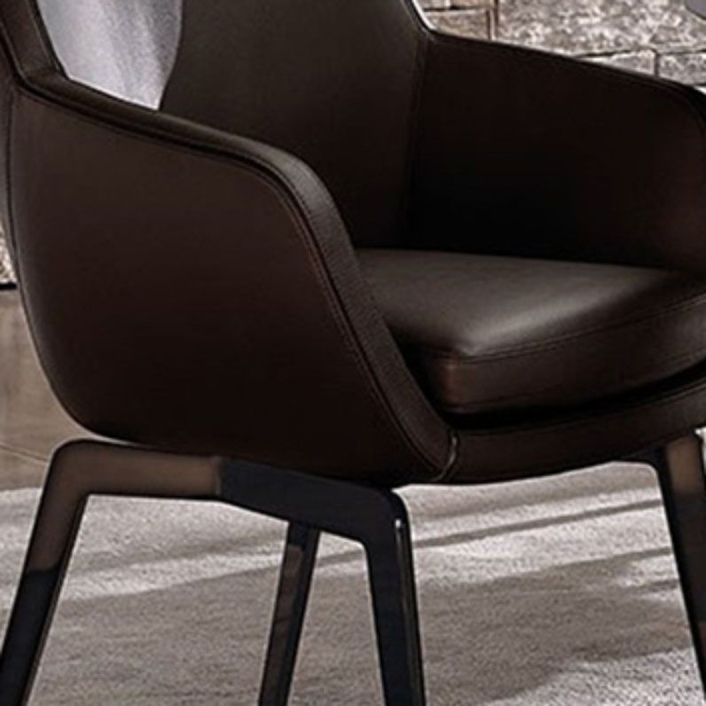 Gepolsterte Küche Essstühle Industrial Style Essstuhl mit schwarzen Beinen