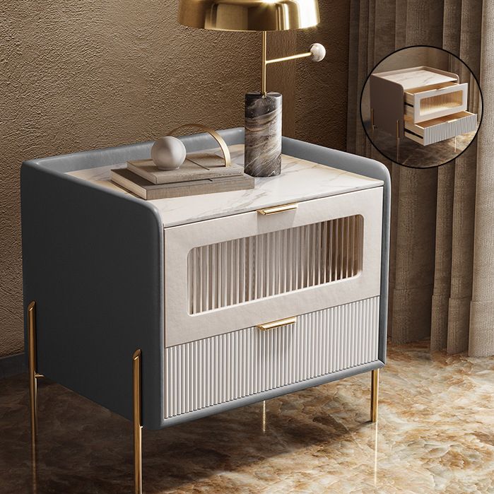 Glamourös 2-schüchternen Betten Nachttisch 20 '' großer Kiefernstein-Top-Nachttisch mit Beinen