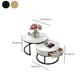 Round Nesting Coffee Table Set Round Frame Coffee Table with Drawer Clearhalo 'Coffee & Accent Tables' 'Coffee Tables' 'coffee_tables' 'furn' 'furn_coffee_tables' 'Furniture' 'Living Room Furniture' 1200x1200_37cbc3d1-5711-4e13-873f-8d479b923b2f