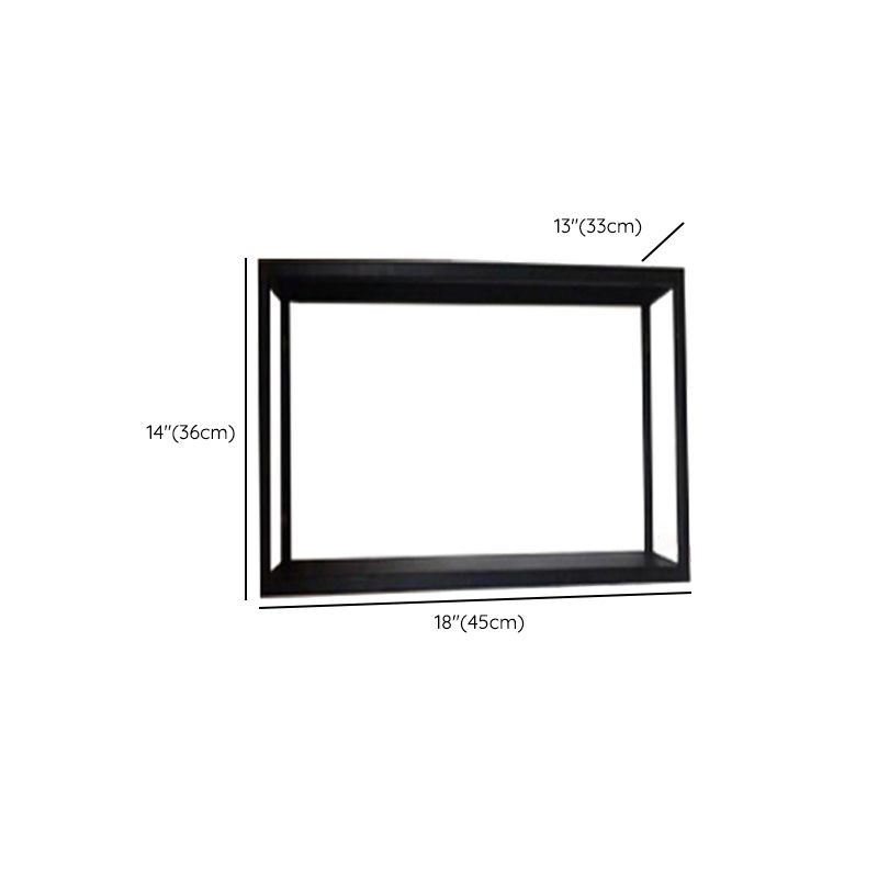 Wall Mounted Metal Bookshelf Modern Floating Bookcase with 1 Shelf Clearhalo 'Bookcases' 'furn' 'furn_bookcases' 'Furniture' 'Office Furniture' 1200x1200_37cc219e-3e03-47c0-834c-953c0dfaccec