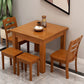 Modern Square Dinner Table Brown Solid Wood Tabletop for 2 Persons Clearhalo 'Dining Tables & Seating' 'Dining Tables' 'dining_table' 'furn' 'furn_dining_table' 'Furniture' 'Kitchen & Dining Furniture' 1200x1200_37ccf1d3-95d2-42ca-9d54-7e7702b81273
