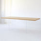 Contemporary Rectangle Standard Dining Table Solid Wood Dining Table with Double Pedestal Base Clearhalo ' dining_table' 'Dining Tables & Seating' 'Dining Tables' 'furn' 'furn_dining_table' 'Furniture' 'furniture_dining_table' 'Kitchen & Dining Furniture' 'kitchen&dining_furn' 'kitchen' 'kitchen_dining_table' 1200x1200_37cee927-6748-43a0-867c-d57ff666732f