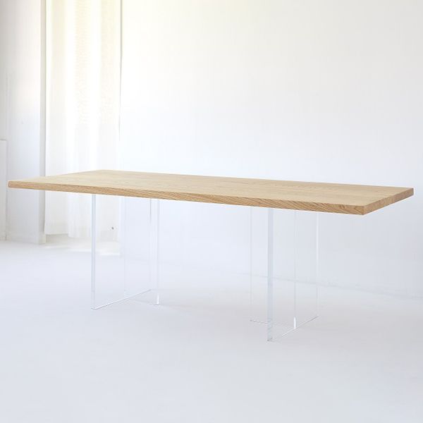 Contemporary Rectangle Standard Dining Table Solid Wood Dining Table with Double Pedestal Base Clearhalo ' dining_table' 'Dining Tables & Seating' 'Dining Tables' 'furn' 'furn_dining_table' 'Furniture' 'furniture_dining_table' 'Kitchen & Dining Furniture' 'kitchen&dining_furn' 'kitchen' 'kitchen_dining_table' 1200x1200_37cee927-6748-43a0-867c-d57ff666732f