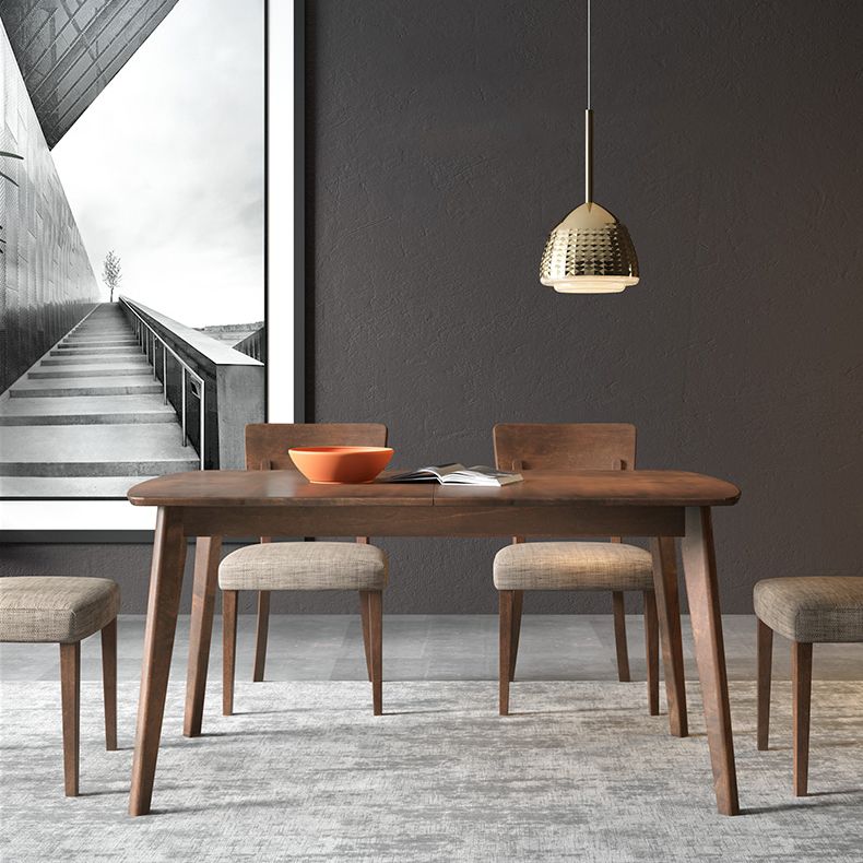 47" Extendable Beech Wood Dining Table Rectangle Kitchen Table with 4 Legs Clearhalo ' dining_table' 'Dining Tables & Seating' 'Dining Tables' 'furn' 'furn_dining_table' 'Furniture' 'furniture_dining_table' 'Kitchen & Dining Furniture' 'kitchen&dining_furn' 'kitchen' 'kitchen_dining_table' 1200x1200_37d012b1-a4d4-4763-bcfc-cdabbc4b55e4