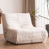 Sewn Pillow Back Accent Chair 27.5" H Armless Chair for Living Room