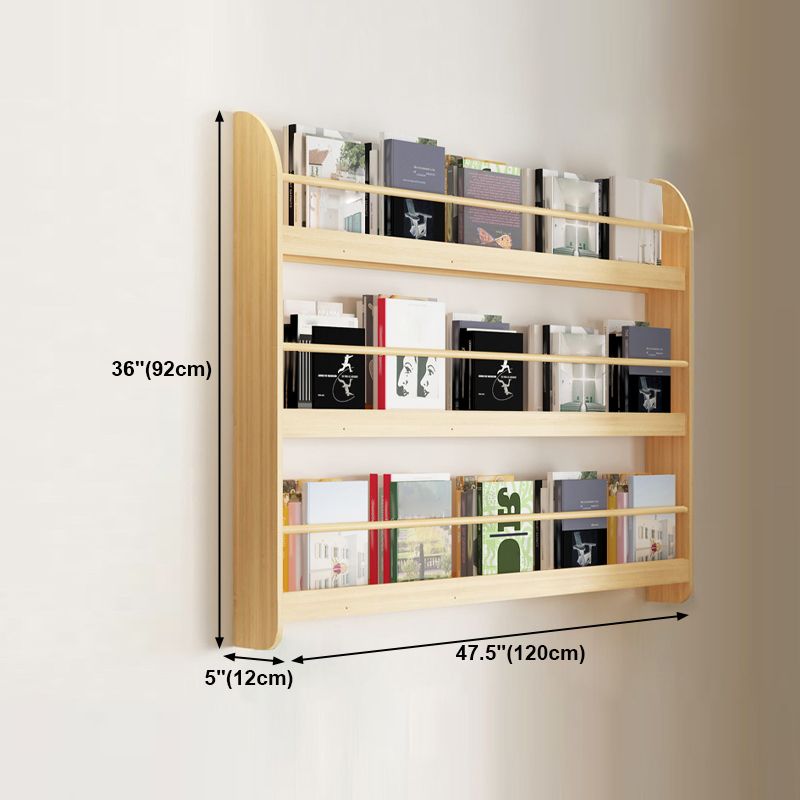 Wood Floating Bookcase Contemporary Style Wall Mounted Book Shelf Clearhalo 'Bookcases' 'furn' 'furn_bookcases' 'Furniture' 'furniture_bookcases' 'kitchen' 'kitchen_bookcases' 'Living Room Furniture' 'Office Furniture' 1200x1200_37d1fca4-74b0-4438-ae81-813f9db2e031