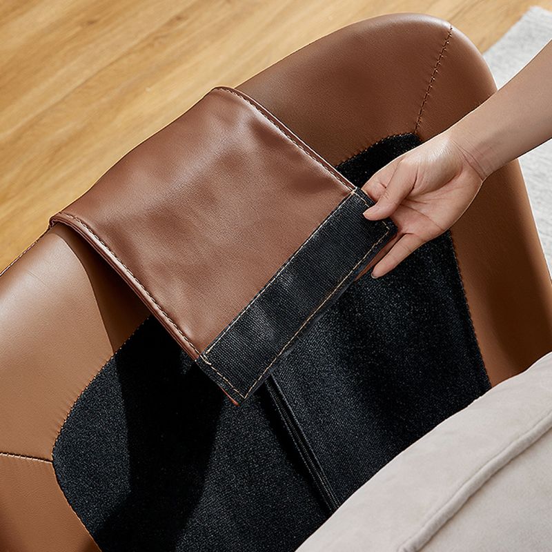 Chaise à bascule moderne chaise d'accent à bascule en bois avec touflé