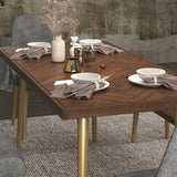 Luxury Style Solid Wood Dining Table 4 Legs Base Rectangle Table for Home Clearhalo ' dining_table' 'Dining Tables & Seating' 'Dining Tables' 'furn' 'furn_dining_table' 'Furniture' 'furniture_dining_table' 'Kitchen & Dining Furniture' 'kitchen&dining_furn' 'kitchen' 'kitchen_dining_table' 1200x1200_37d45ca1-849f-47eb-85ee-f3a8d98deab7