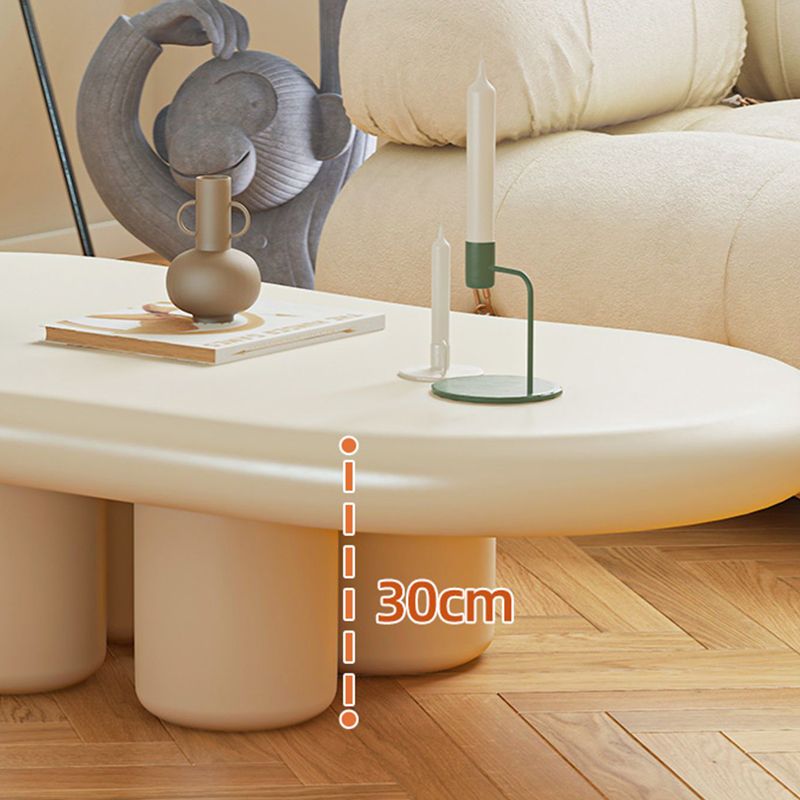 Scandinavian Wooden Coffee Table Free form 3 Legs Coffee Cocktail Table