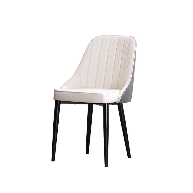 Scandinavian Indoor Side Chair Metal Upholstered Parsons Dining Room Chair Clearhalo ' kitchen&dining_furn' 'Dining Chairs' 'Dining Tables & Seating' 'dining_chair' 'furn' 'furn_dining_chair' 'Furniture' 'furniture_dining_chair' 'Kitchen & Dining Furniture' 'kitchen' 1200x1200_37d56562-8586-4d4f-888d-0b5e002cb156