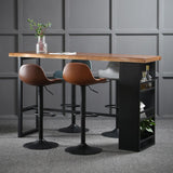 Einstellbarer Innenhocker mit Wirbelstuhl mit schwenkbarem Lederstuhl Stuhl