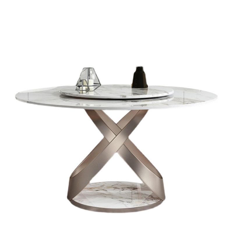 1/4/5/7 Pieces Stainless Steel Dining Table Set with Sintered Stone Top Modern Dinette Set Clearhalo 'Dining Room Sets' 'Dining Tables & Seating' 'dining_room_set' 'furn' 'furn_dining_room_set' 'Furniture' 'furniture_dining_room_set' 'Kitchen & Dining Furniture' 'kitchen&dining_furn' 'kitchen' 1200x1200_37d5ab01-eddc-4cfb-ba5a-5a3a042b8481